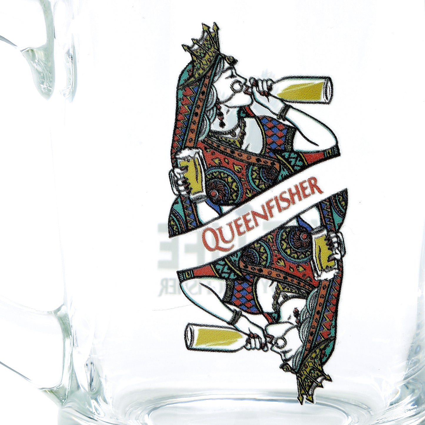 KINGFISHER & QUEENFISHER BEER MUG, 450ML - SET OF 2