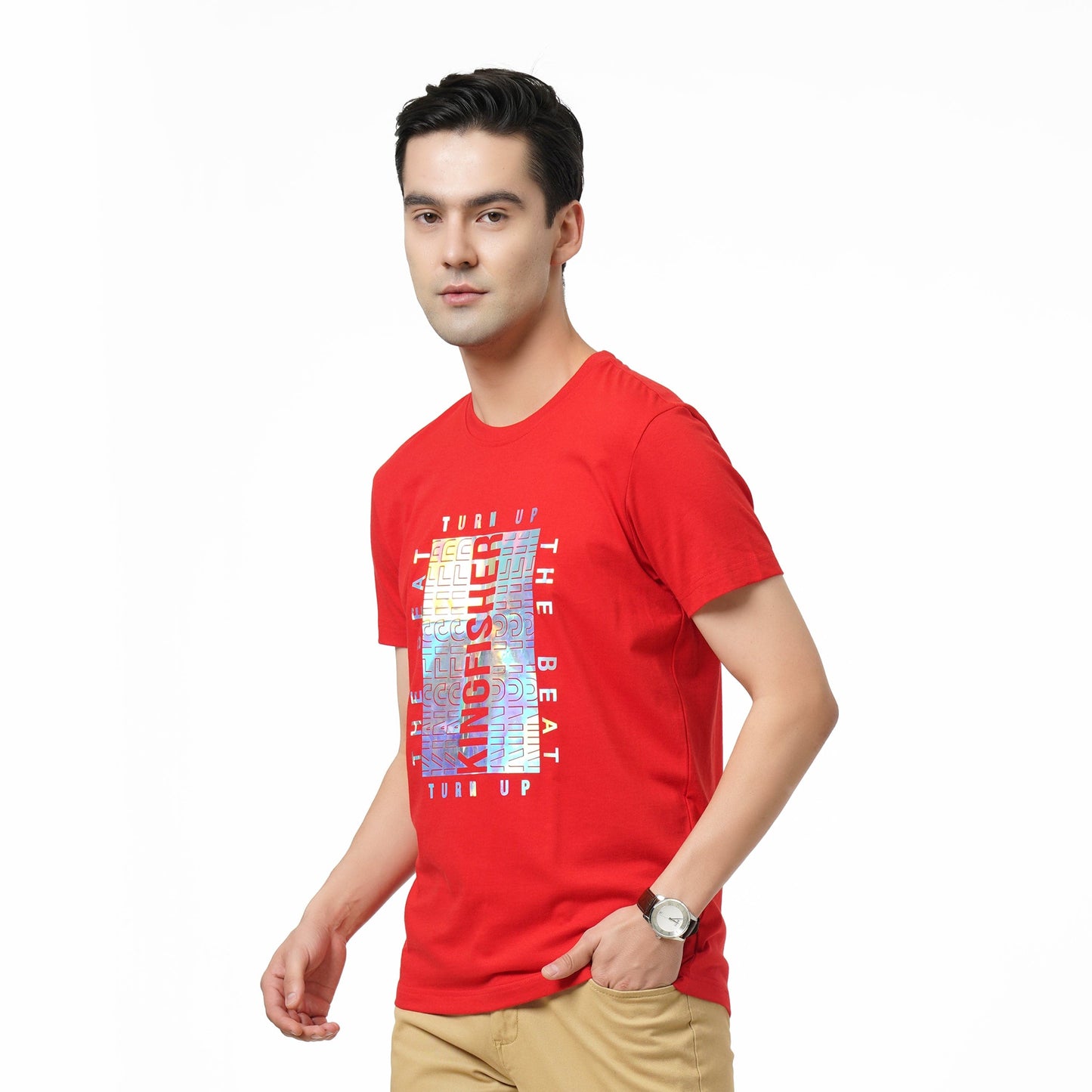 KF RN IRIDESCENT BEAT RED S/SLV T SHIRT