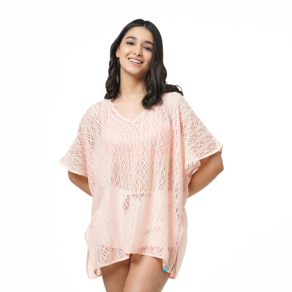 KF Lace Pink Cover Up