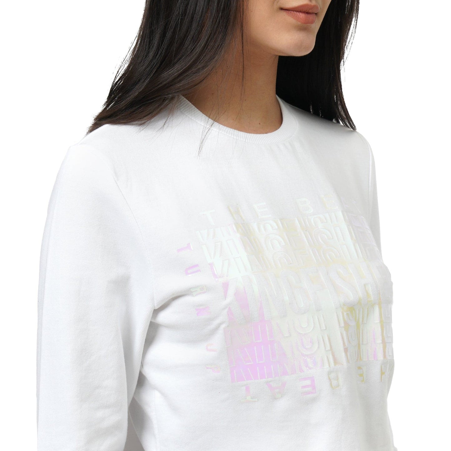 KF FULL SLEEVE TURN UP THE BEAT CROPPED T SHIRT