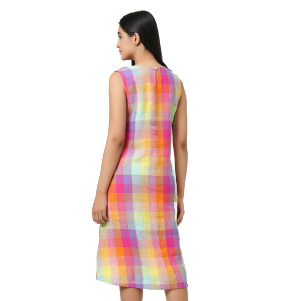 KF Sleeveless 100% Linen Dress