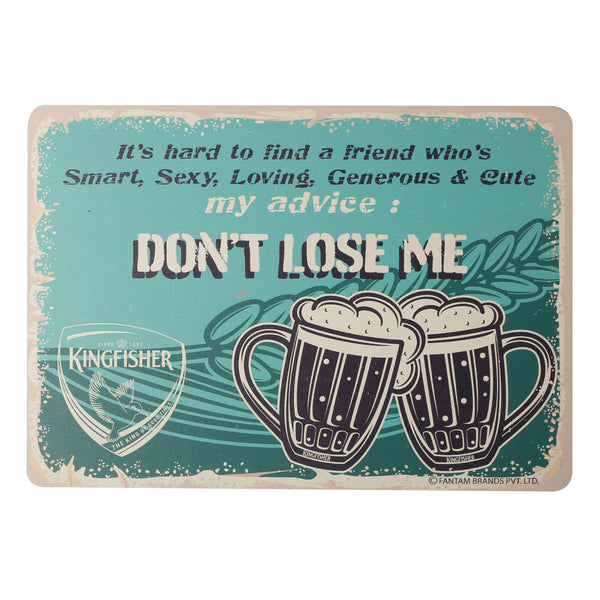 KF Don't Lose me Wall Decor | Wooden Board | Print Poster | Wall Decoration | Item Stylish For Home, Kitchen, Bar, Cafe, Restaurant, Man Cave and Patio | 30 x 21 x 1 cm.