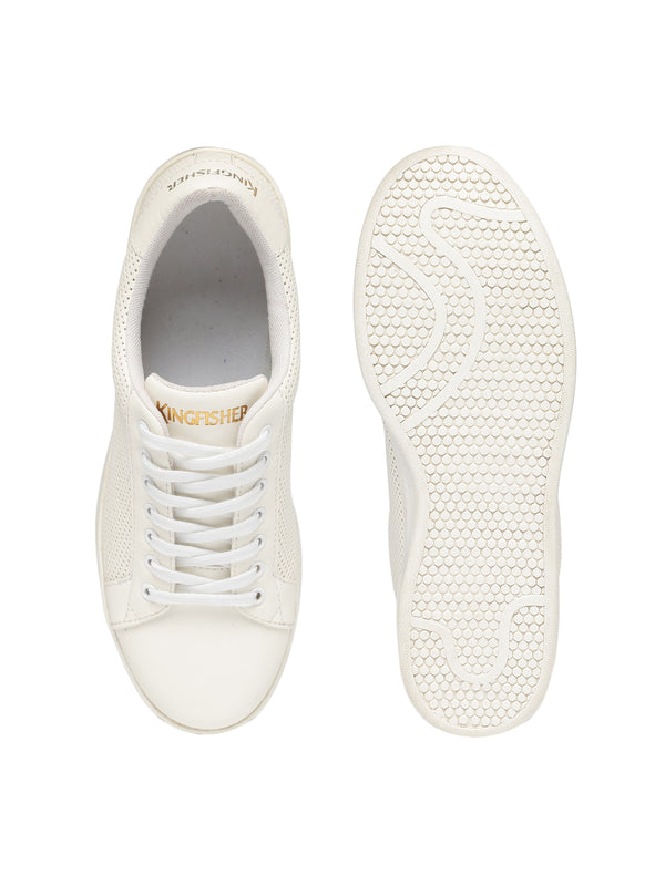 KF White Sneaker with gold engraving