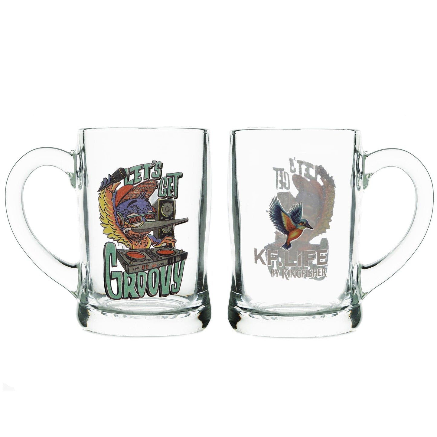 Let's Get Groovy Mug, 450ml - Set of 2