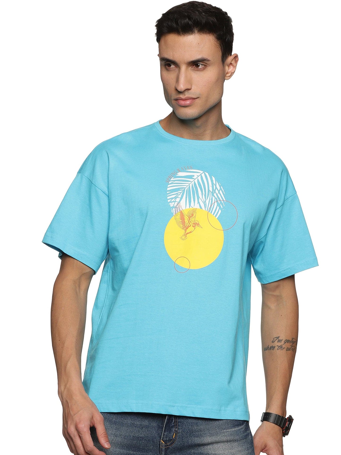 KF SS SPRING WAVES BLUE T SHIRT