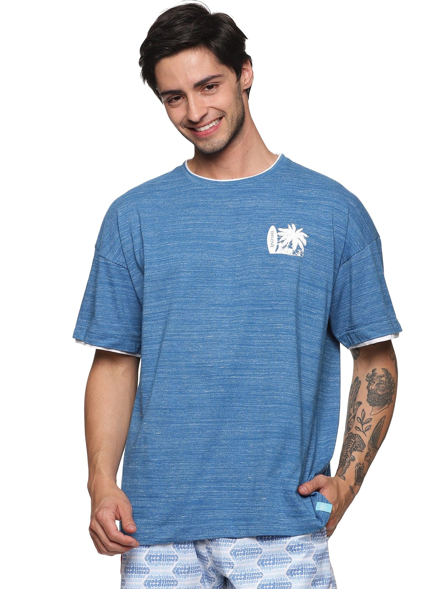 KF S/Slv Surf'N-Go Melange T Shirt - 2