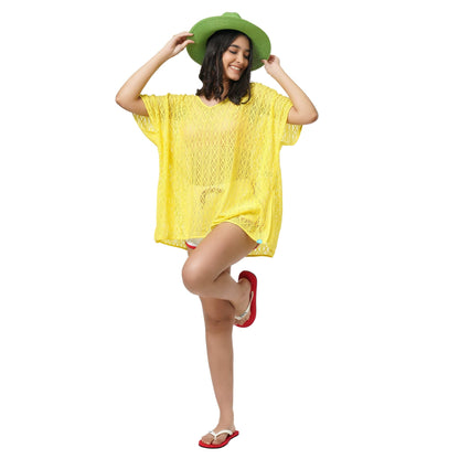 KF Lace Yellow Cover Up