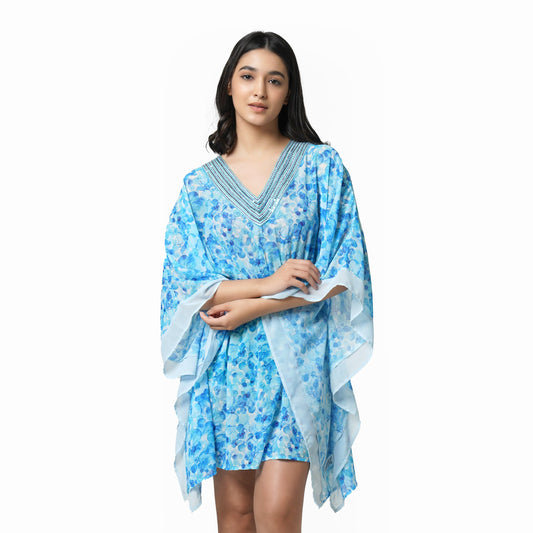 KF Sequin Neck Kaftan