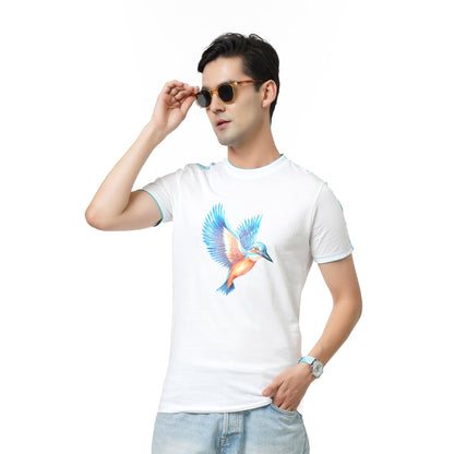 KF RN BIRD WHITE S/SLV T SHIRT