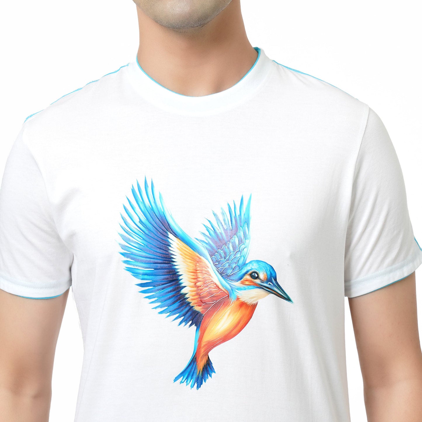 KF RN BIRD WHITE S/SLV T SHIRT