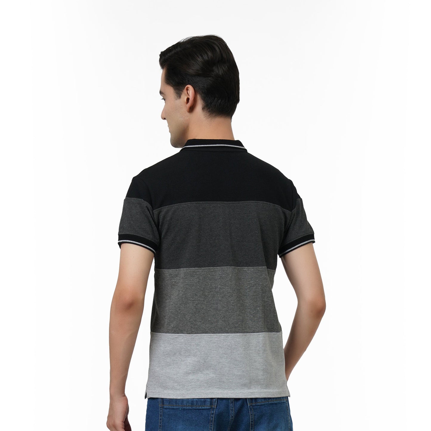 KF MONOCHROME BLOCK S/SLV POLO T SHIRT