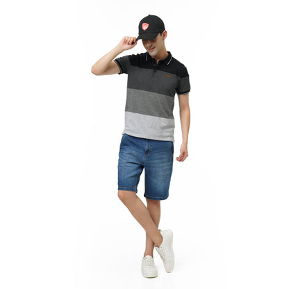 KF MONOCHROME BLOCK S/SLV POLO T SHIRT