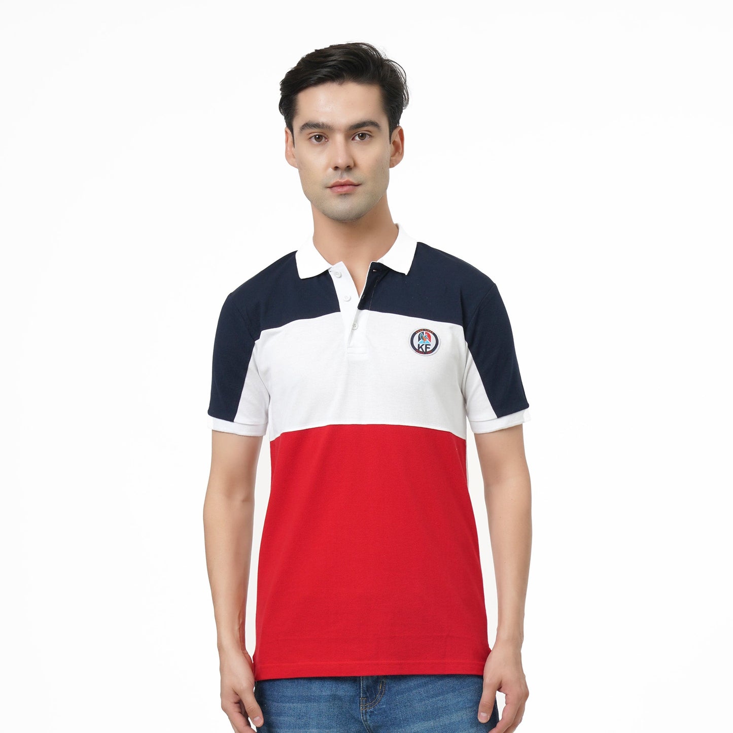 KF COLOUR BLOCK S/SLV POLO T SHIRT - 2