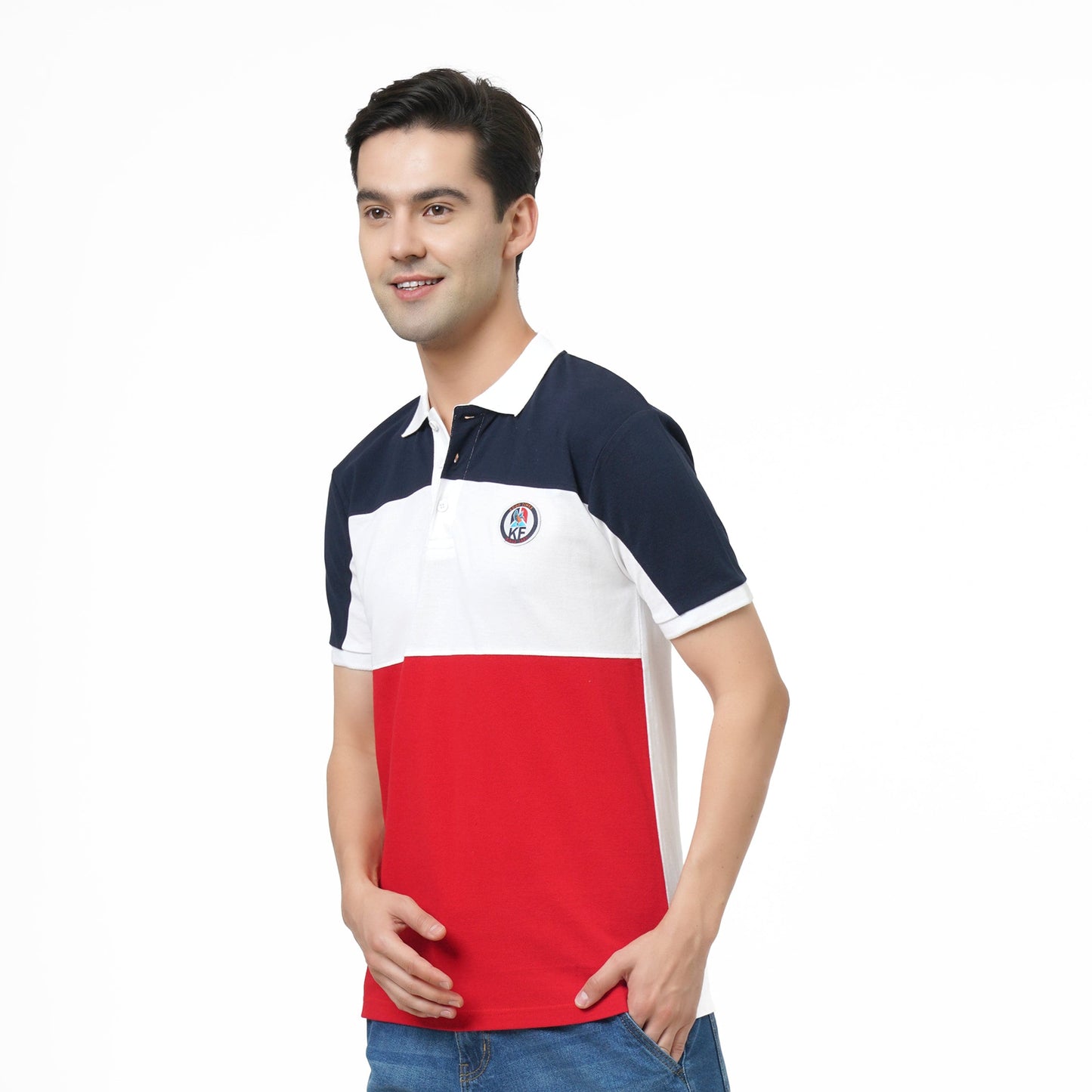 KF COLOUR BLOCK S/SLV POLO T SHIRT - 2