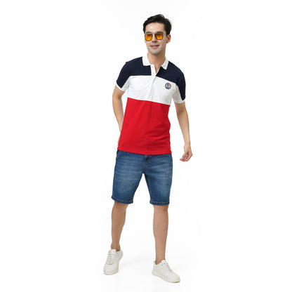 KF COLOUR BLOCK S/SLV POLO T SHIRT - 2