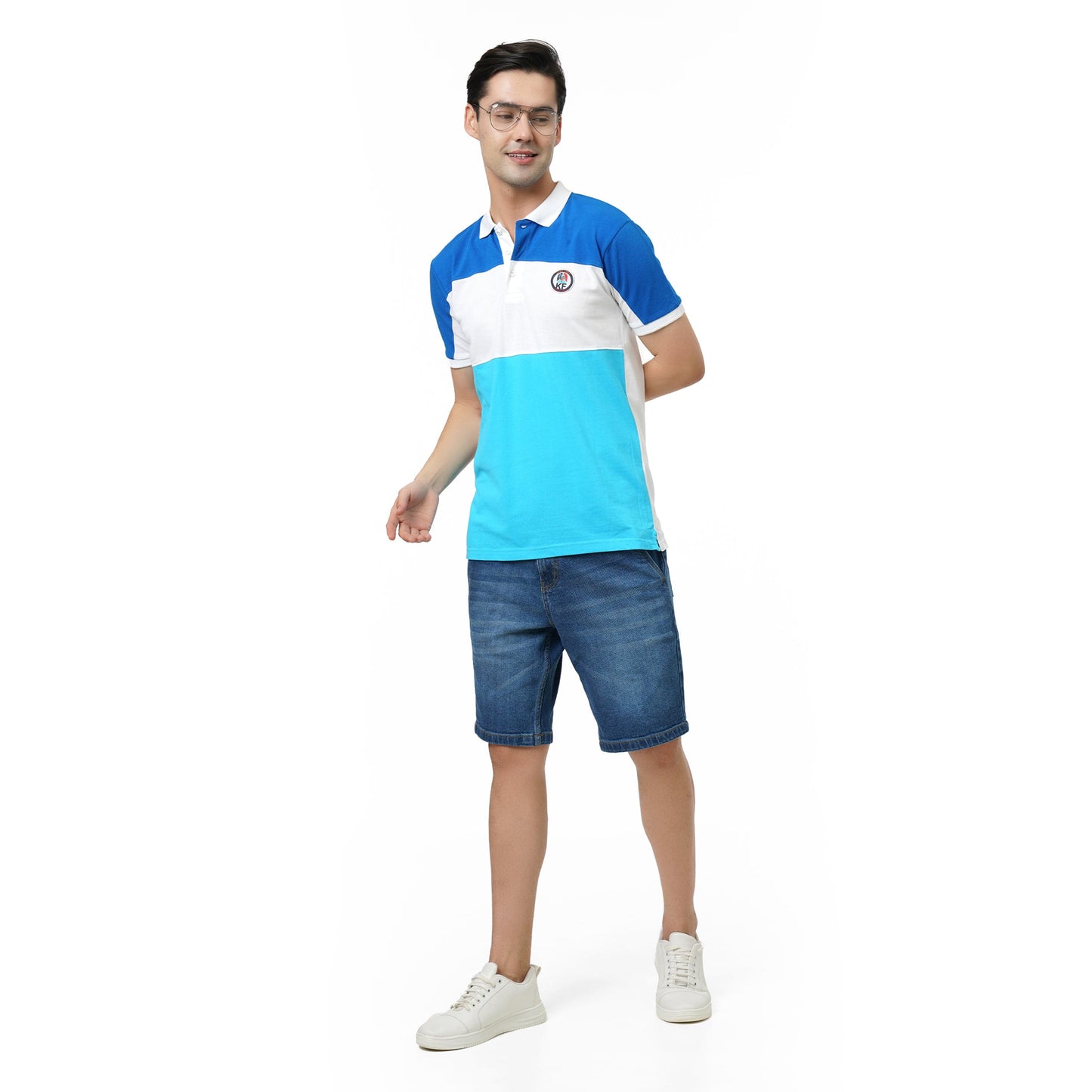 KF COLOUR BLOCK S/SLV POLO T SHIRT - 1