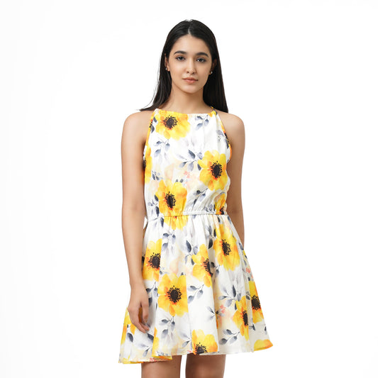 KF Sun Flower Print Dress