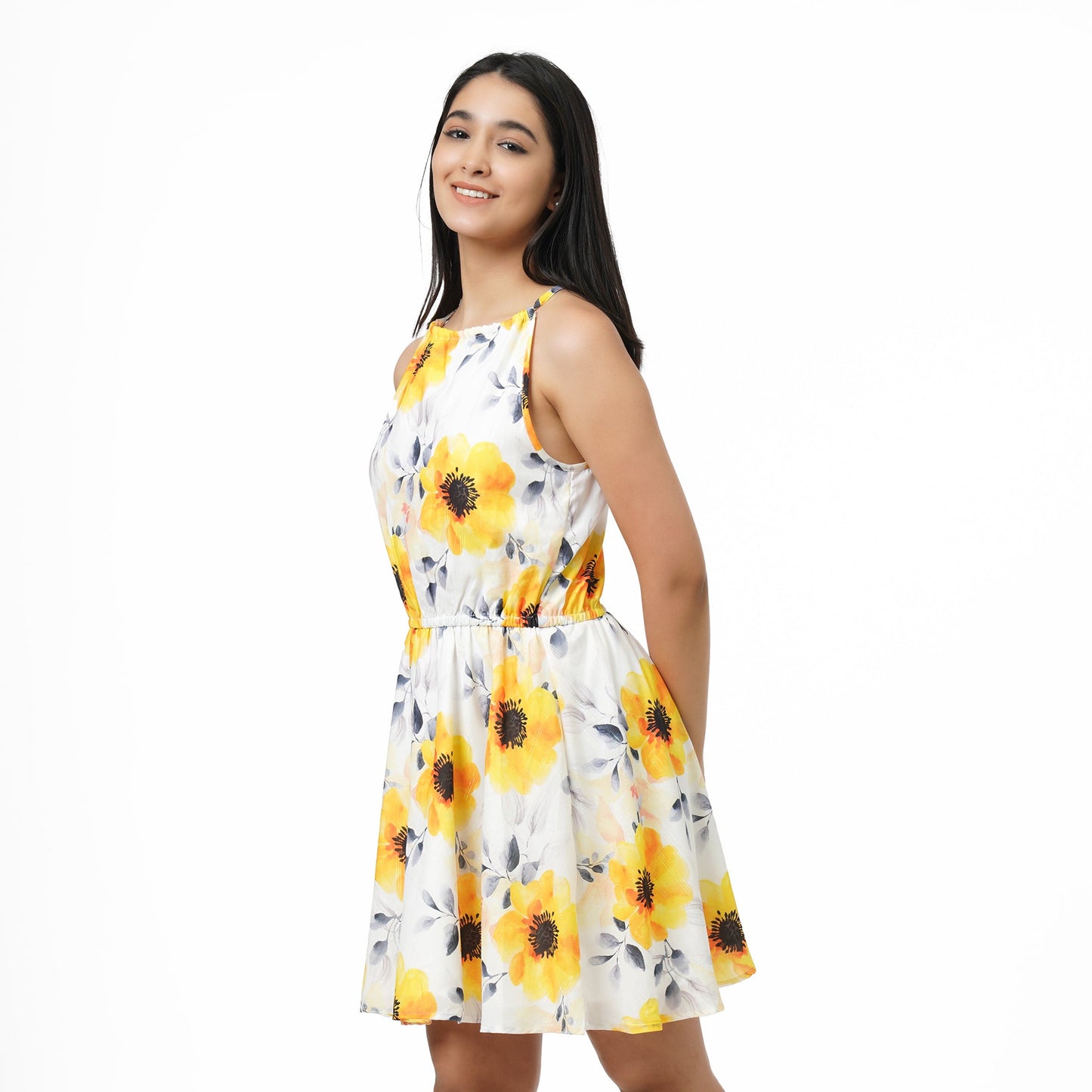 KF Sun Flower Print Dress