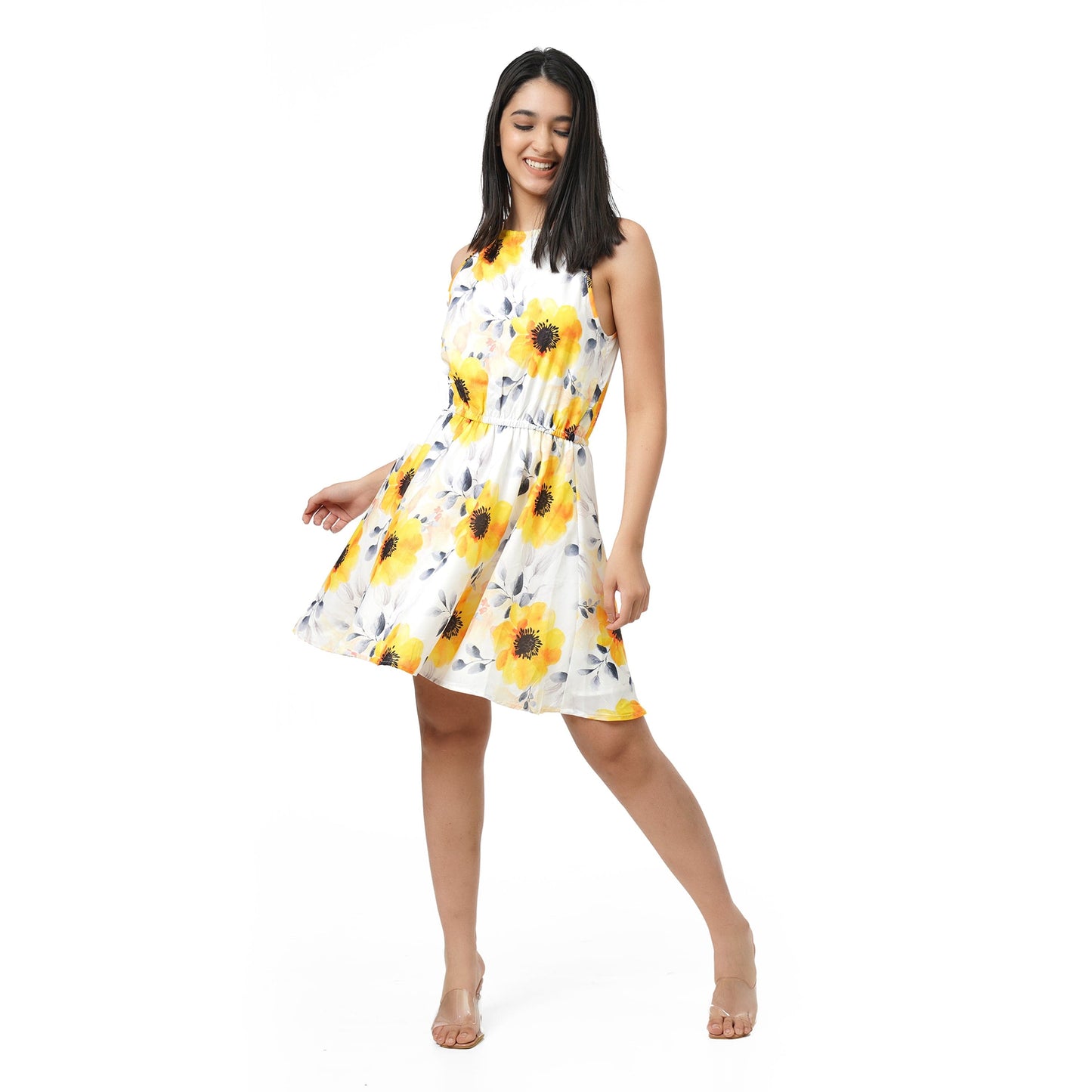 KF Sun Flower Print Dress