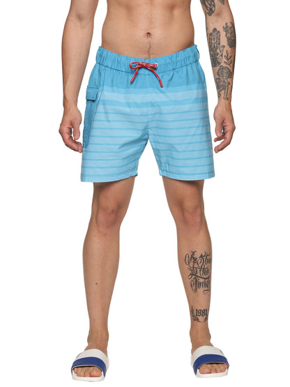 KF STRIPE BLUE BOARD/SWIM SHORTS - 5"