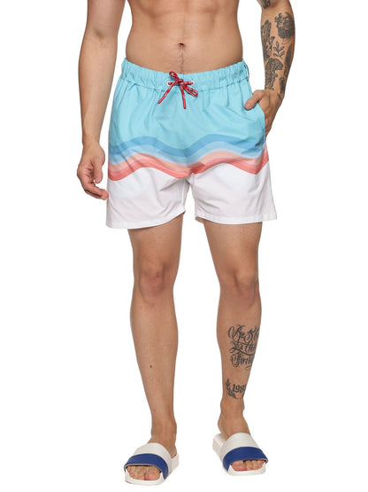 KF WAVES BLUE BOARD/SWIM SHORTS - 5"