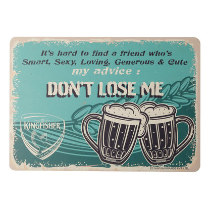 KF Don't Lose me Wall Decor | Wooden Board | Print Poster | Wall Decoration | Item Stylish For Home, Kitchen, Bar, Cafe, Restaurant, Man Cave and Patio | 30 x 21 x 1 cm.