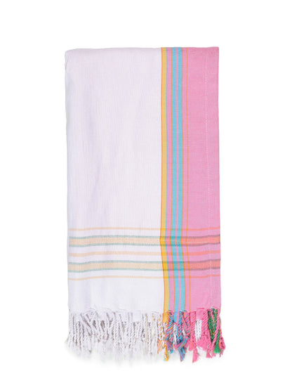 KF Kikoi Beach Towel White 2