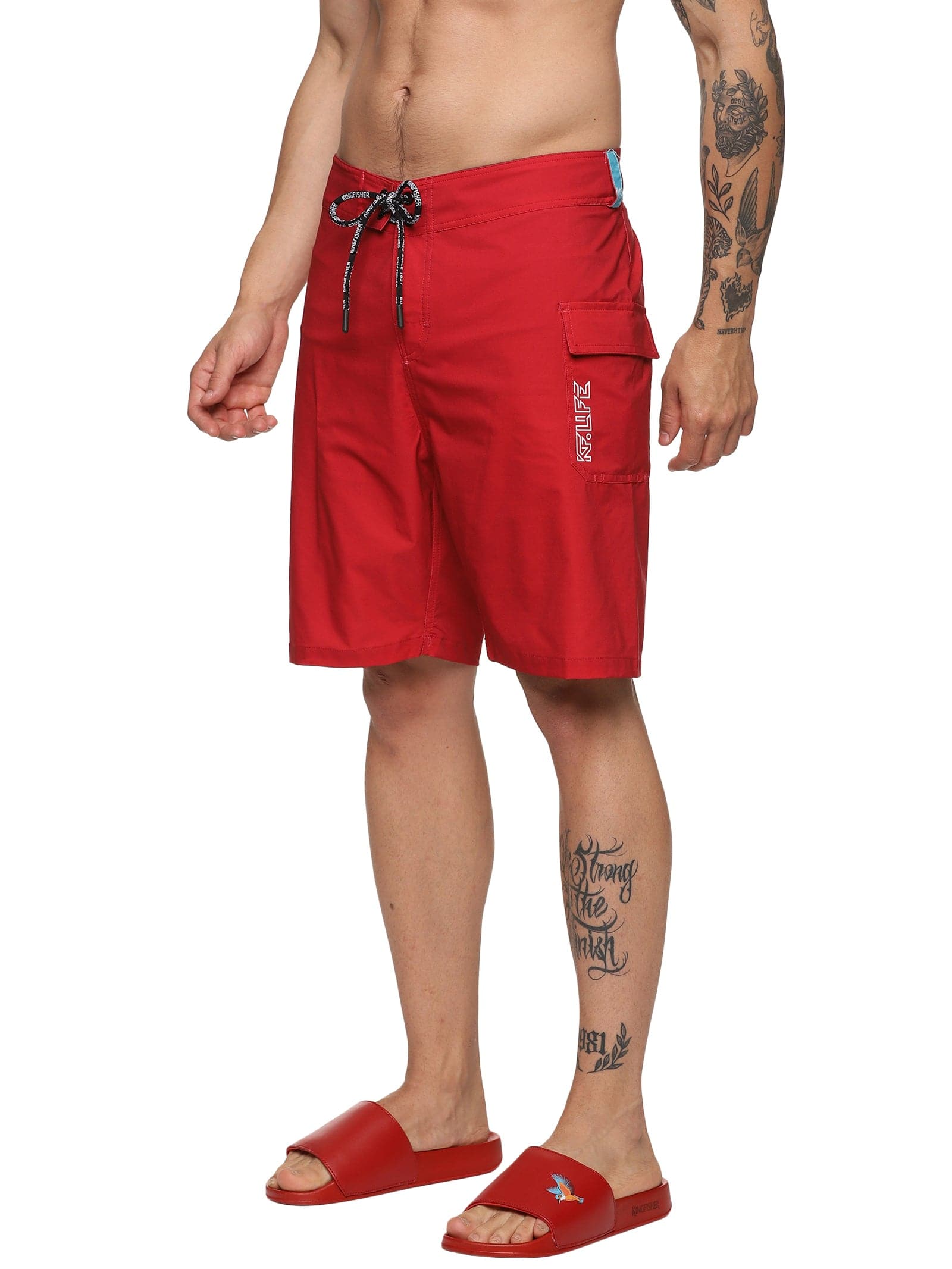 KF Red Board/Swim shorts - 7.5"