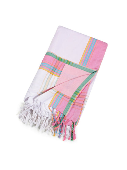 KF Kikoi Beach Towel White 2