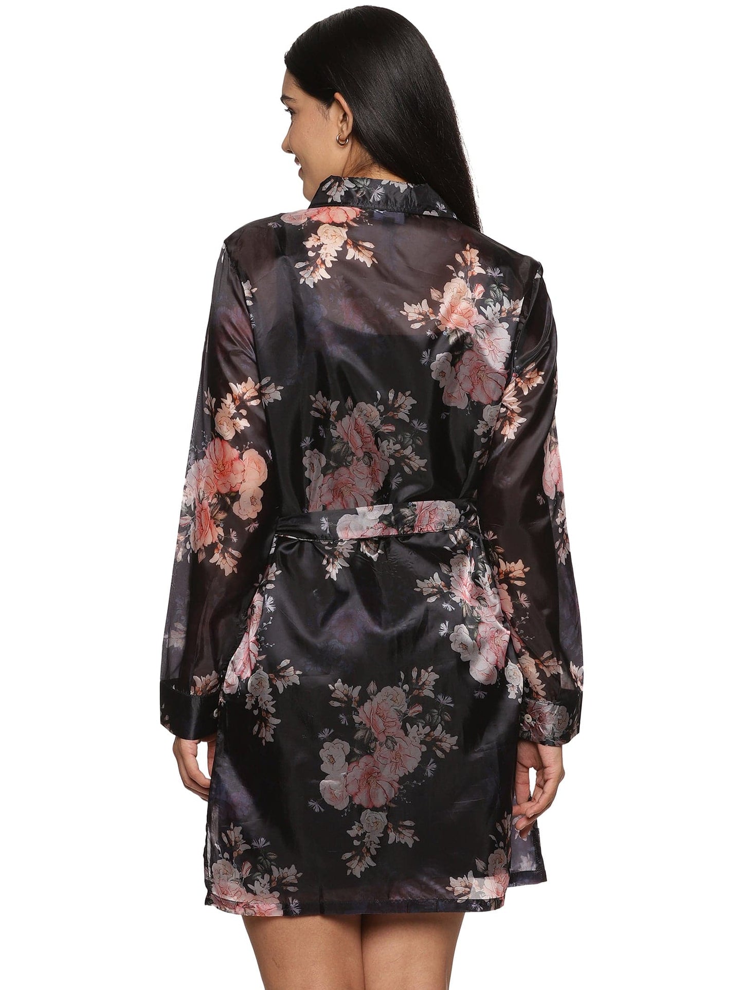 KF Pink Floral Print Long Shirt